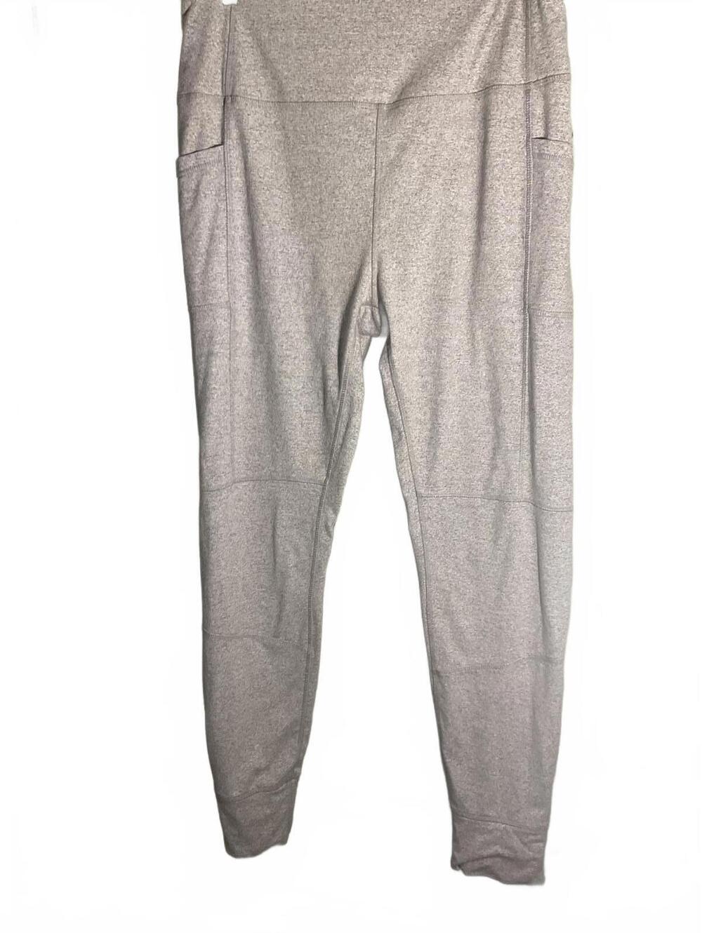Kyodan Fleece lined Light Gray Women's Activewear Leggings XL